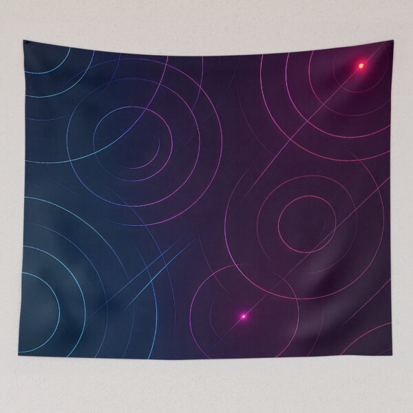 Item preview, Neon Echo – Futuristic Circular Pulse Pattern designed and sold by Velun.