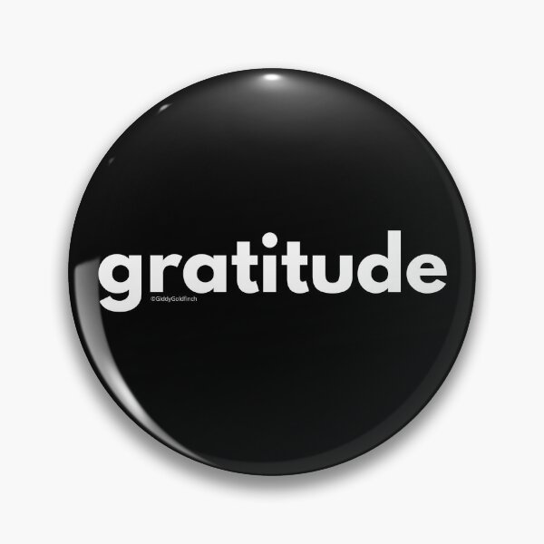 Item preview, Gratitude on black designed and sold by giddygoldfinch.