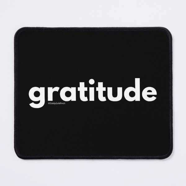 Item preview, Gratitude on black designed and sold by giddygoldfinch.
