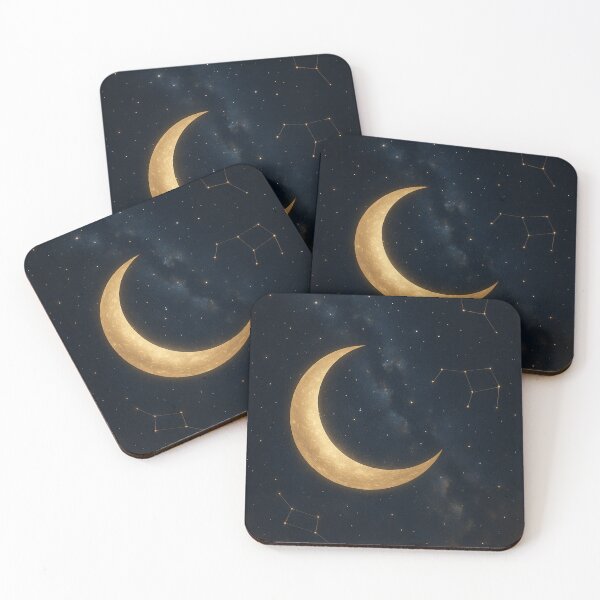 Item preview, Golden Crescent Under the Galaxy Sky designed and sold by Majd-makansi.