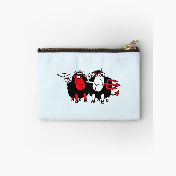 Item preview, 2 Sheep Angel Devil Satan Hell Evil Heaven Good designed and sold by shirt-o-mat.