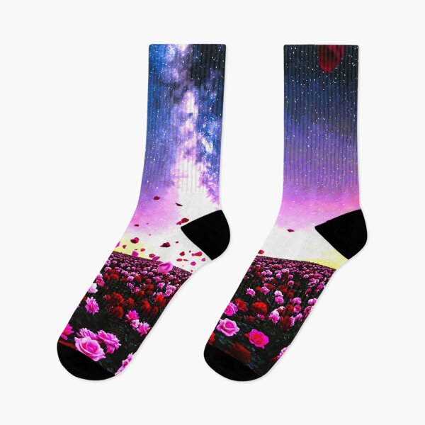 Item preview, Enchanting Rose Garden Under a Breathtaking Milky Way sky designed and sold by Fantabulous.