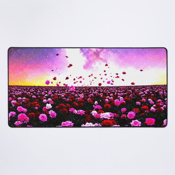Item preview, Enchanting Rose Garden Under a Breathtaking Milky Way sky designed and sold by Fantabulous.