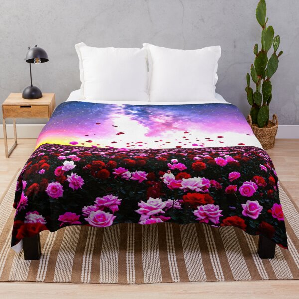 Item preview, Enchanting Rose Garden Under a Breathtaking Milky Way sky designed and sold by Fantabulous.