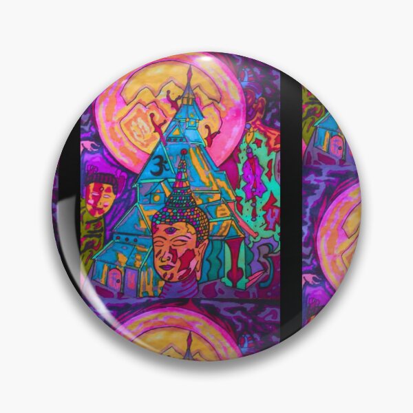 Item preview, My Temple ~ Artwork By Gino Maccaroni Colorful Design designed and sold by EarthArtDesigns.