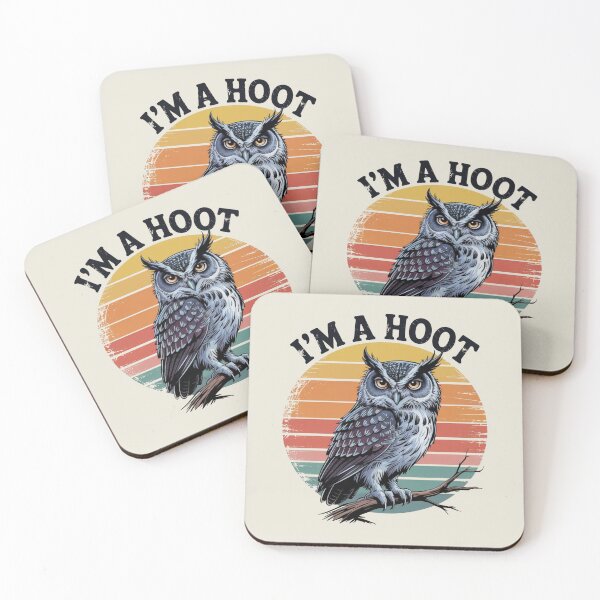 Item preview, I'm a Hoot, Funny Owl Design, Owl on A Branch, Cute Owl, Owl Pun designed and sold by Dabbing Turtle Designs.