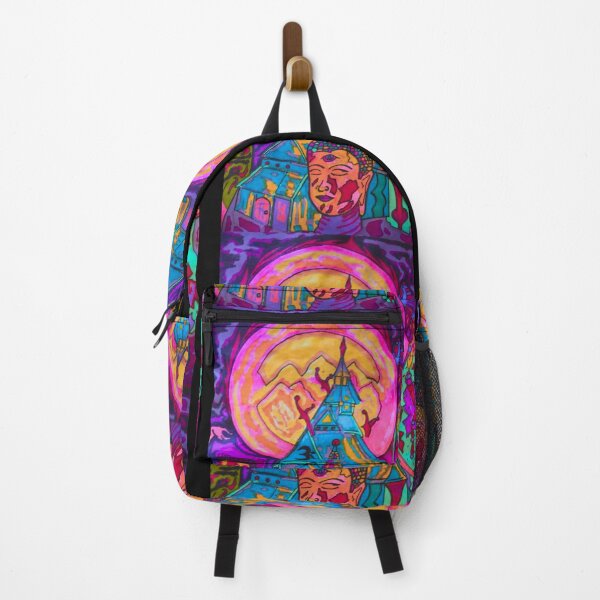 Item preview, My Temple ~ Artwork By Gino Maccaroni Colorful Design designed and sold by EarthArtDesigns.