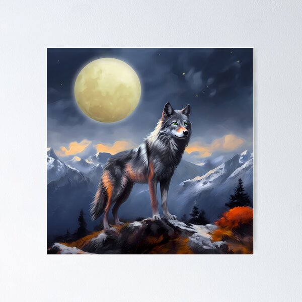 Item preview, Wolf in the Night designed and sold by rainsdesigns.