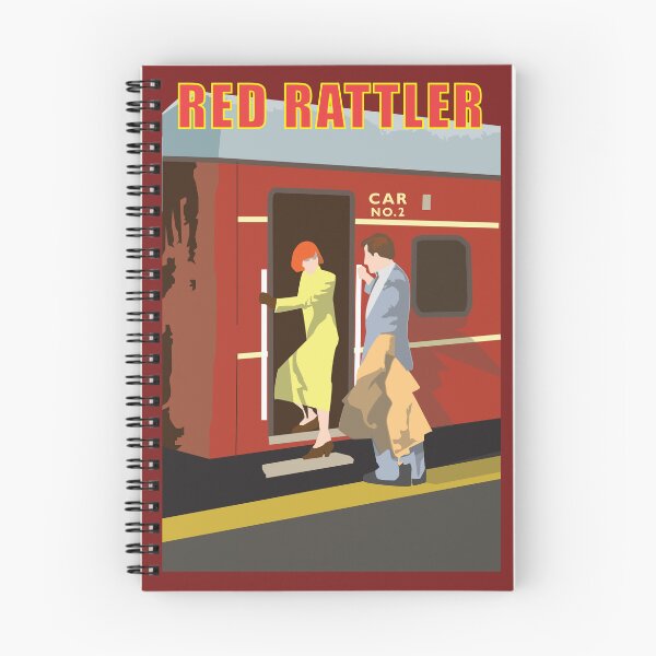 Item preview, Red Rattler 1940's train Sydney Australia designed and sold by ASKEW GRAPHICS.