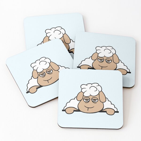 Item preview, Sheep Tired Bored Behind Fence Wall Sign Looking designed and sold by shirt-o-mat.
