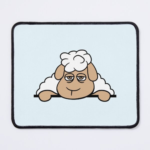 Item preview, Sheep Tired Bored Behind Fence Wall Sign Looking designed and sold by shirt-o-mat.