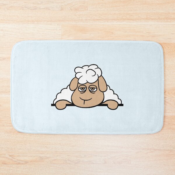 Item preview, Sheep Tired Bored Behind Fence Wall Sign Looking designed and sold by shirt-o-mat.