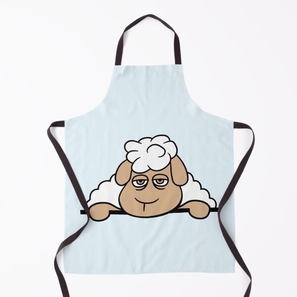 Item preview, Sheep Tired Bored Behind Fence Wall Sign Looking designed and sold by shirt-o-mat.