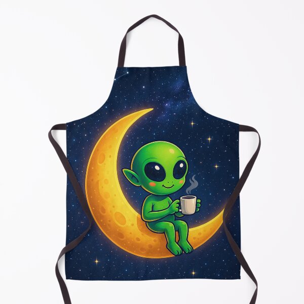 Item preview, Alien Coffee Break on the Crescent Moon designed and sold by Majd-makansi.