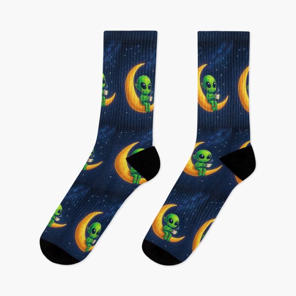 Item preview, Alien Coffee Break on the Crescent Moon designed and sold by Majd-makansi.