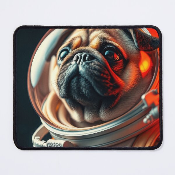 Item preview, Adorable Pug Astronaut in Celestial Dark Space designed and sold by The Artfiller.