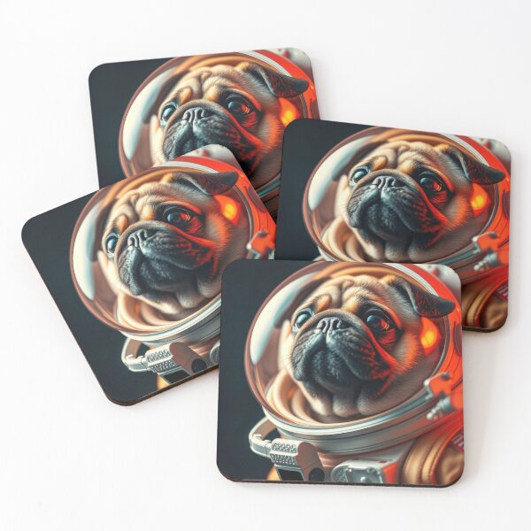 Item preview, Adorable Pug Astronaut in Celestial Dark Space designed and sold by The Artfiller.