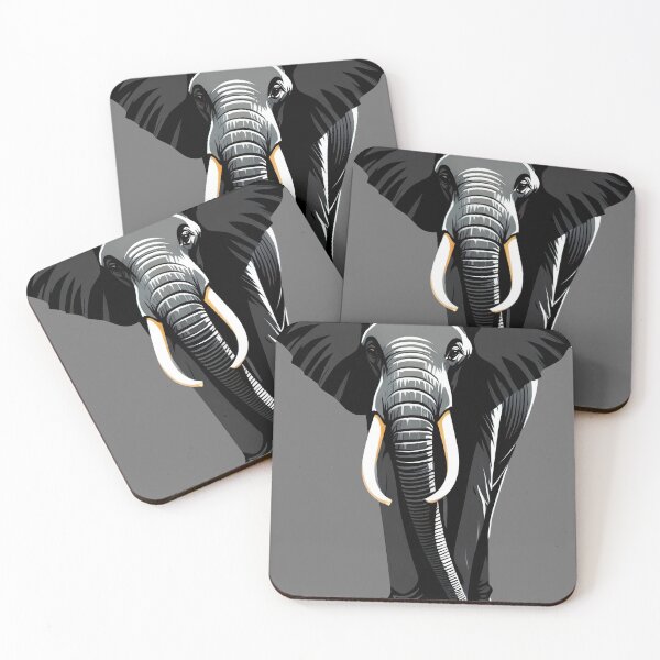 Item preview, Cartoon African Elephant Profile designed and sold by CTM ArtStudio.