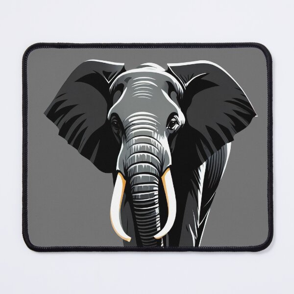 Item preview, Cartoon African Elephant Profile designed and sold by CTM ArtStudio.