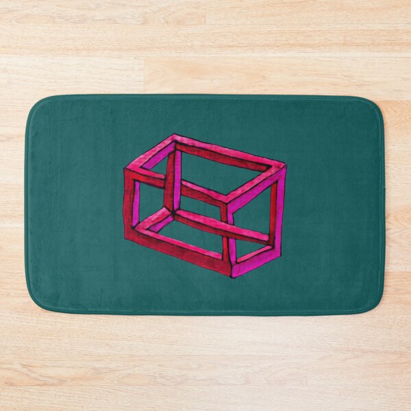 Item preview, Impossible illusion in pink, red and petrol designed and sold by Vision Illustrated.