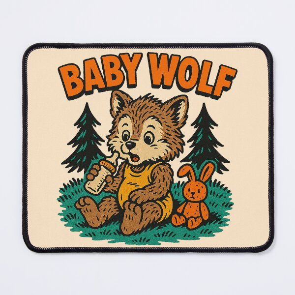 Item preview, Retro Baby Wolf Bottle Buddy designed and sold by zzz888.