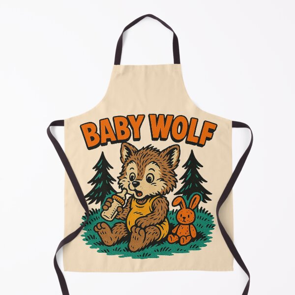 Item preview, Retro Baby Wolf Bottle Buddy designed and sold by zzz888.
