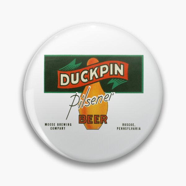 Item preview, Vintage Duckpin Pilsener - Moose Brewing Company - Roscoe, Pennsylvania designed and sold by QuayTradingCo.