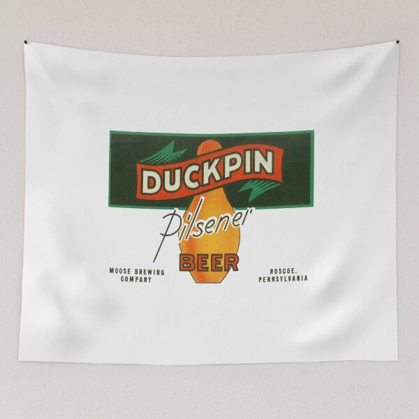 Item preview, Vintage Duckpin Pilsener - Moose Brewing Company - Roscoe, Pennsylvania designed and sold by QuayTradingCo.