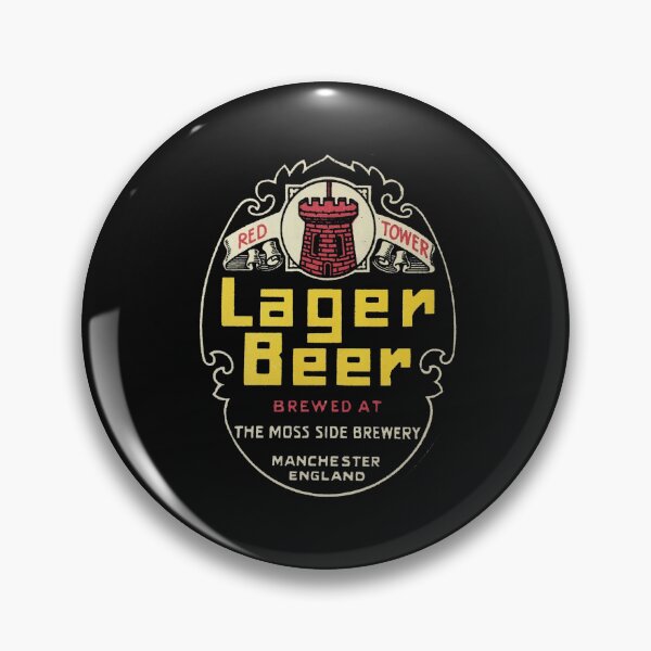 Artikelvorschau, Vintage Red Tower Lager Beer - The Moss Side Brewery - Manchester, England entworfen und verkauft von QuayTradingCo.