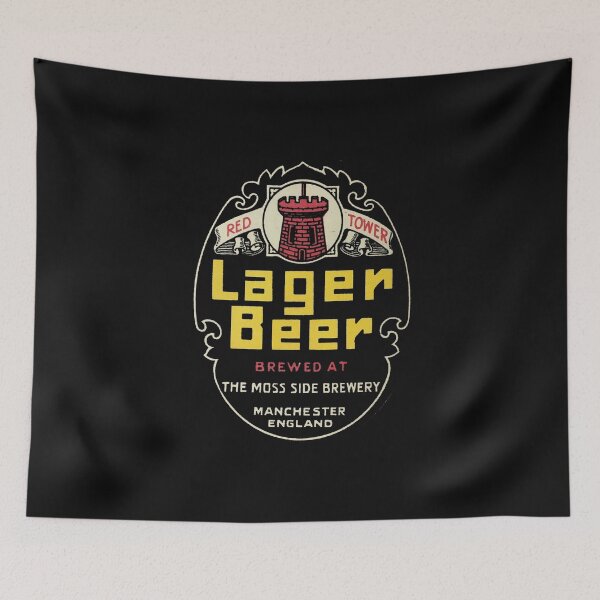 Item preview, Vintage Red Tower Lager Beer - The Moss Side Brewery - Manchester, England designed and sold by QuayTradingCo.