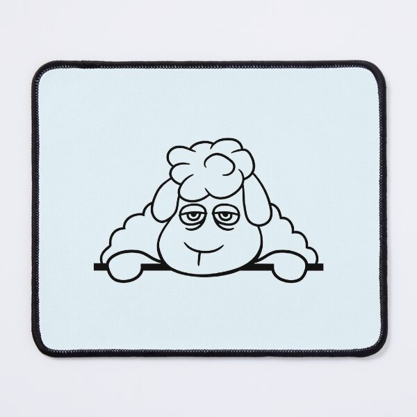Item preview, Sheep Tired Bored Behind Fence Wall Sign Looking designed and sold by shirt-o-mat.