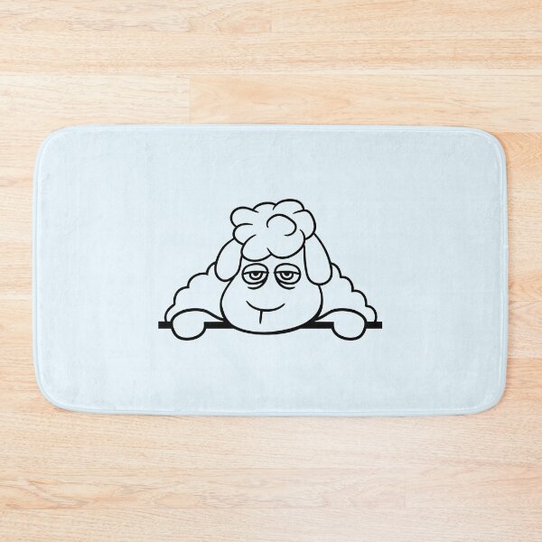 Item preview, Sheep Tired Bored Behind Fence Wall Sign Looking designed and sold by shirt-o-mat.