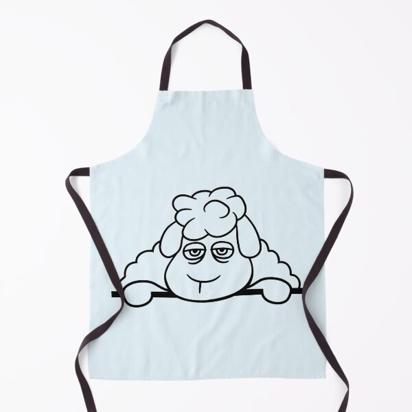 Item preview, Sheep Tired Bored Behind Fence Wall Sign Looking designed and sold by shirt-o-mat.