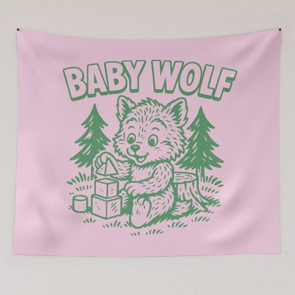 Item preview, Baby Wolf Building Block Fun designed and sold by zzz888.