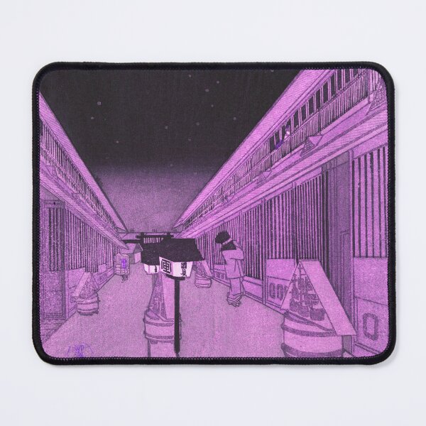 Item preview,  Main Street of the Yoshiwara on a Starlight Night  Utagawa Kunisada II Japanese Purple designed and sold by pelagio.