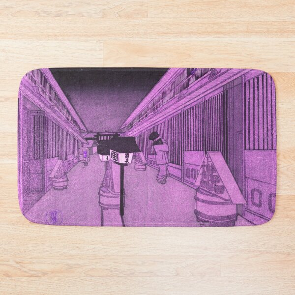 Item preview,  Main Street of the Yoshiwara on a Starlight Night  Utagawa Kunisada II Japanese Purple designed and sold by pelagio.