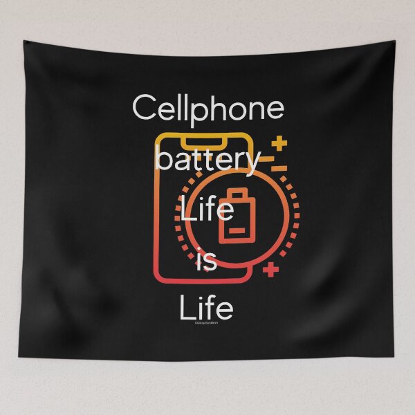Item preview, Cellphone Battery Life Shirt designed and sold by giddygoldfinch.