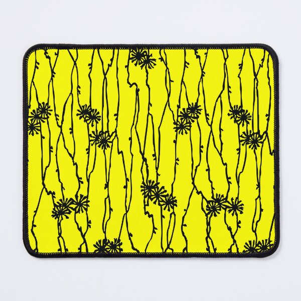 Item preview, Japanese Flower Stem Pattern from the Edo Period on YELLOW default background #FFFF00 designed and sold by pelagio.