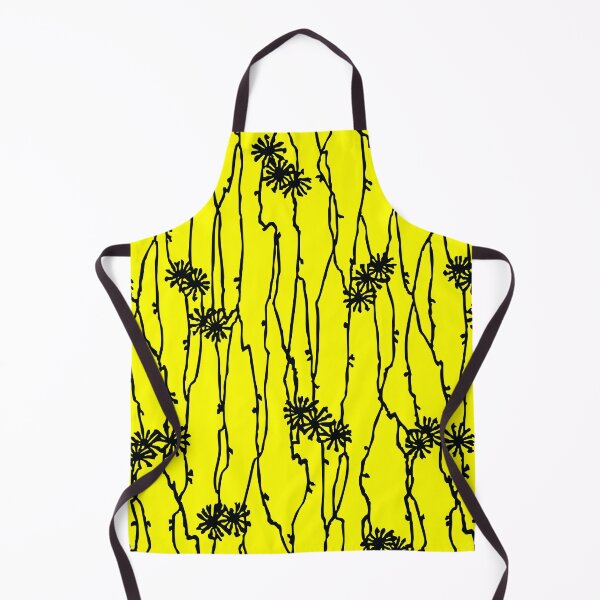 Item preview, Japanese Flower Stem Pattern from the Edo Period on YELLOW default background #FFFF00 designed and sold by pelagio.