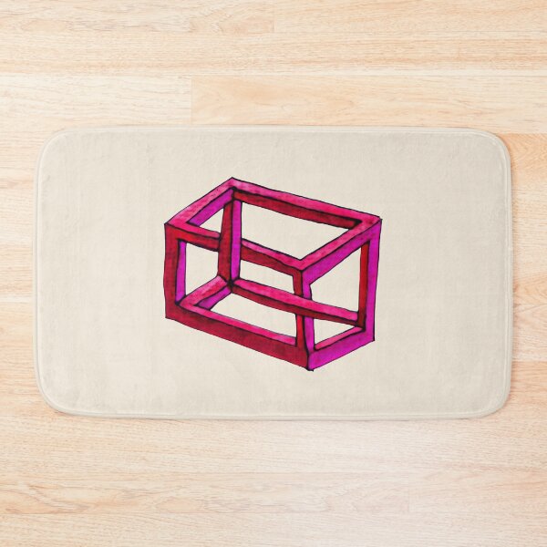 Item preview, Impossible illusion in pink, red and sand colors designed and sold by Vision Illustrated.