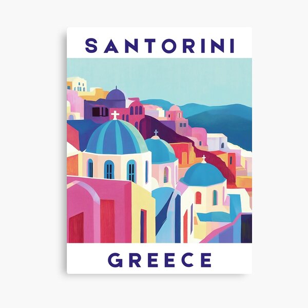 Item preview, Santorini, Greece - Aegean Glow designed and sold by WanderingPrints.
