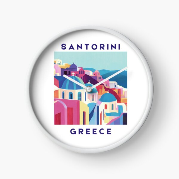 Item preview, Santorini, Greece - Aegean Glow designed and sold by WanderingPrints.