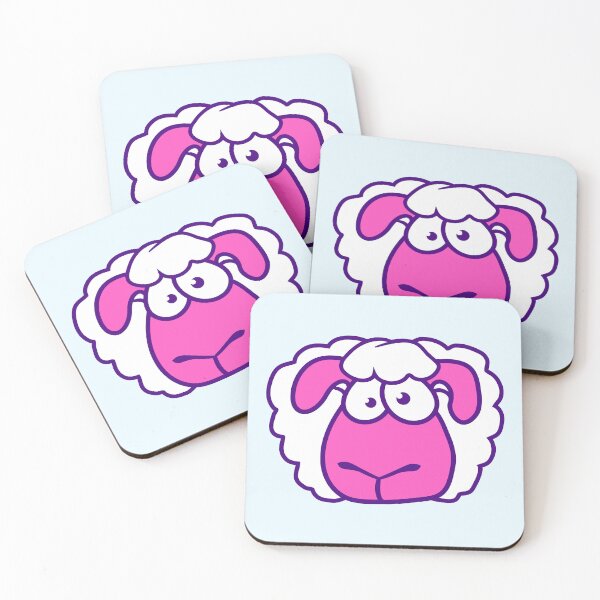 Item preview, Stupid Sheep Face Head Funny Anxious Cool Stare designed and sold by shirt-o-mat.