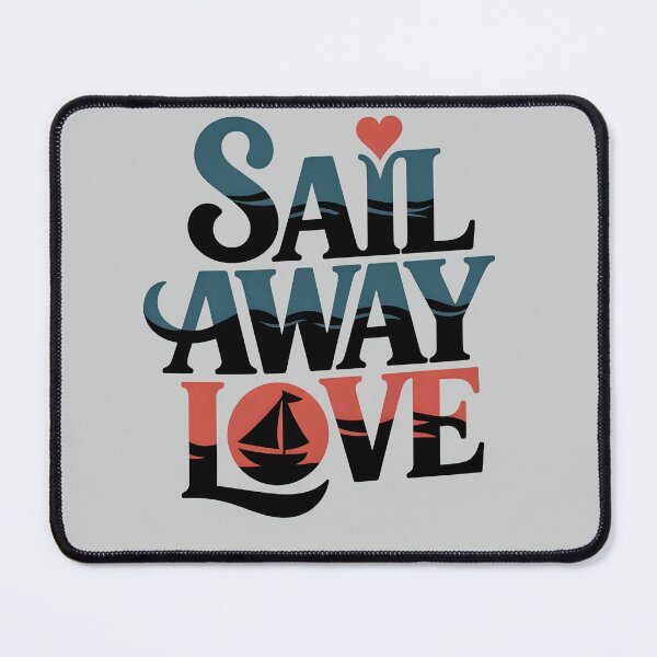 Item preview, Sail Away Love: Vintage Nautical Typography & Coastal Love Text designed and sold by MindfulVisionz.