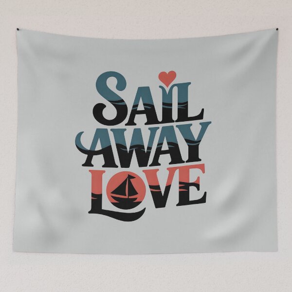 Item preview, Sail Away Love: Vintage Nautical Typography & Coastal Love Text designed and sold by MindfulVisionz.