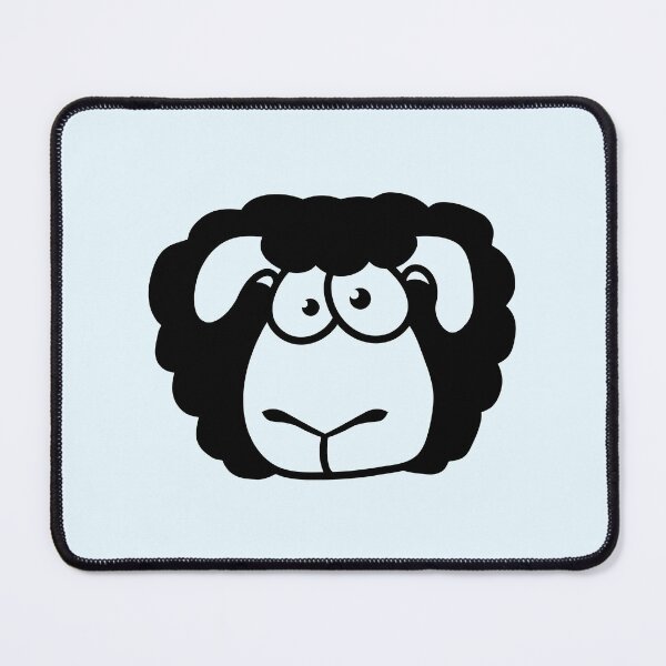 Item preview, Stupid Sheep Face Head Funny Anxious Cool Stare designed and sold by shirt-o-mat.