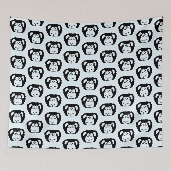Item preview, Stupid Sheep Face Head Funny Anxious Cool Stare designed and sold by shirt-o-mat.