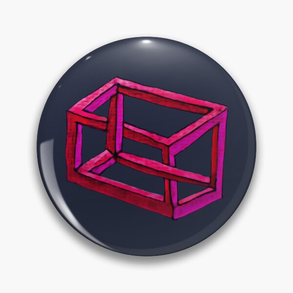 Item preview, Impossible illusion in pink, red and midnight blue designed and sold by Vision Illustrated.