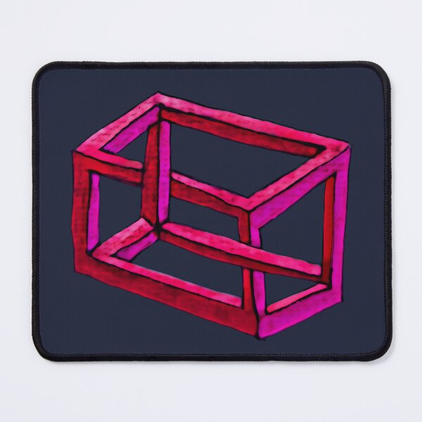 Item preview, Impossible illusion in pink, red and midnight blue designed and sold by Vision Illustrated.