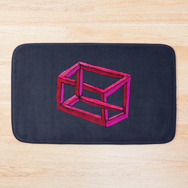 Item preview, Impossible illusion in pink, red and midnight blue designed and sold by Vision Illustrated.